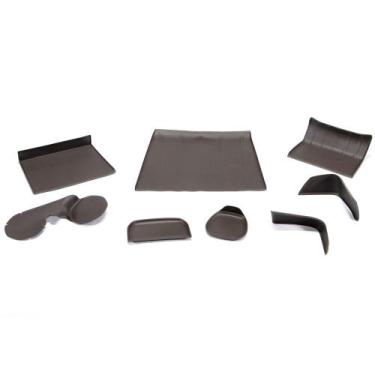 Imagem de Jogo De Mini Tapetes Do Console Painel Marrom 8 Pecas Acessorios Onix 