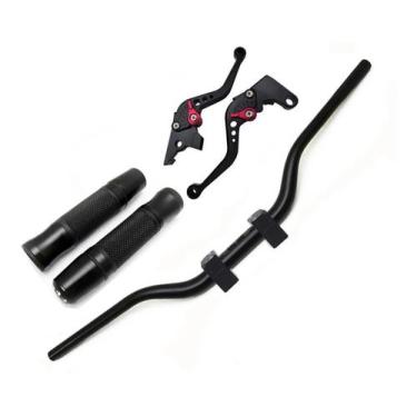 Imagem de Kit Guidão Naked Manopla Fechada Jupiter Manete Cb250f Cg150 A Disco -