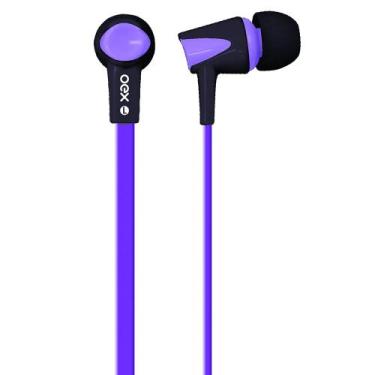 Imagem de Fone de ouvido com microfone intra auricular colorhit fn203 3.5mm roxo