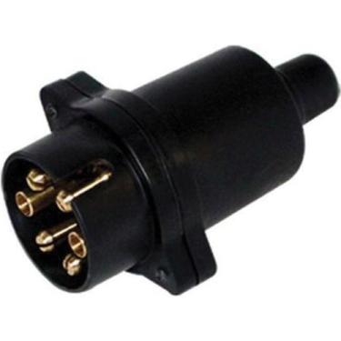 Imagem de Tomada para Engate Macho 6 Polos Preta - Tromar