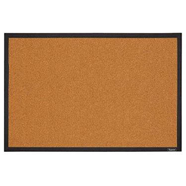 Imagem de Quartet Quadro de avisos de cortiça, quadro de cortiça emoldurado, 6 x 8 cm, moldura preta, quadro de mensagens, quadro de visão (MWDB2436-BK)