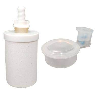 Imagem de Kit Vela de Cerâmica + Boia Transparente P/ Filtro de Barro  - Univers