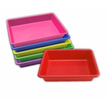 Imagem de Bandeja Higiênica Para Gatos Grande Caixa De Areia Colorida  FUNDA  - 
