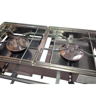 Imagem de Fogão semi-ind alta pressão 2B Inóx Alfasupor
