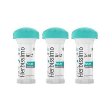 Imagem de Desodorante Herbissimo Stick Creme Neutro 45G - Kit Com 3Un - Herbíssi