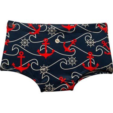 Imagem de Sunga Infantil Menino Surf Ancora Praia Verão Piscina Uv - anjo da mam