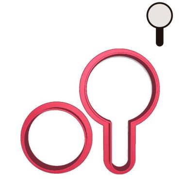 Imagem de Cortador Lupa Investigador Detetives Prédio Azul - DOCE IMPRESSO, 6,5c