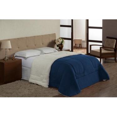 Imagem de Coberdrom Edredom Pele De Carneiro Solteiro Sherpa Macio - JOÃO ENXOVA