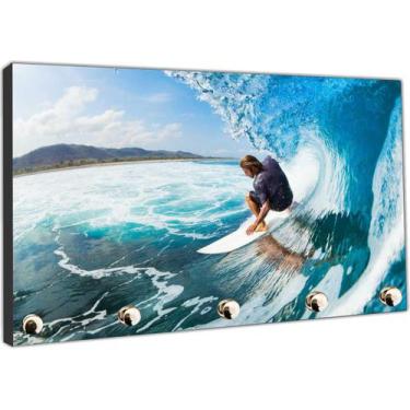 Imagem de Porta Chaves Surf Surfista Mar Praia Prancha Organizador Chaveiros - V