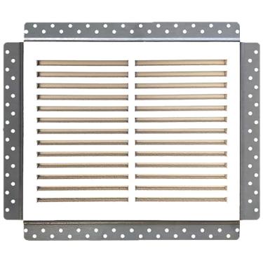 Imagem de Melhor capa de ventilação magnética de retorno de ar frio removível Invisagrille de 35.6 cm x 20.3 cm Invisagrille para parede, grade de placa de cimento reforçada com fibra, capa de ventilação