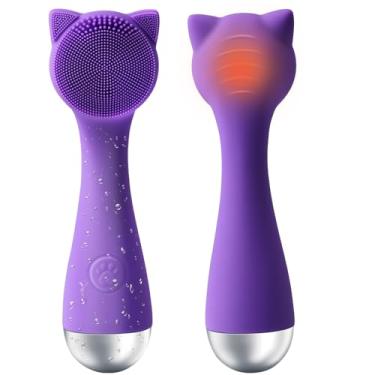 Imagem de Feoflen Escova Facial de Silicone, Esfoliante Facial Elétrica com 3 Velocidades Ajustáveis para Limpeza Profunda, Remoção de Cravos e Massagem