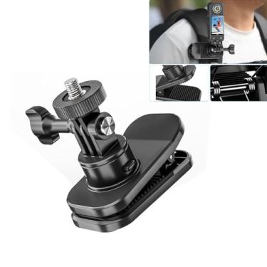 Imagem de LICHIFIT Suporte magnético para câmera com clipe fixo para mochila para DJI Action 4/3, para GoPro Max/Hero 12/Hero 11, para Insta360 X3/X2/GO3 Action Sports Pocket Panoramic Thumb Camera