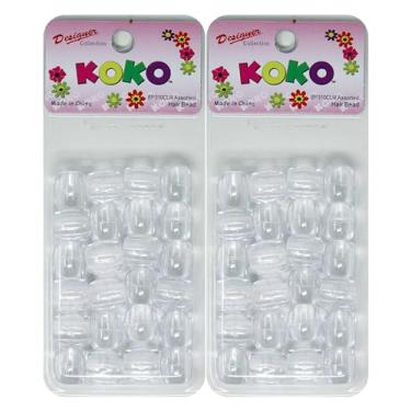 Imagem de Premium em torno de 48 peças 18 x 15 mm x contas de pônei grandes premium por atacado, pulseiras legais, contas para tranças de cabelo, contas para artesanato infantil, contas de plástico, contas de