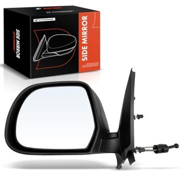 Imagem de A-Premium Espelho retrovisor manual do lado do motorista - compatível com Nissan Versa 2012 2013 2014 - Não aquecido manual dobrável textura preta espelho retrovisor externo - Substituição #