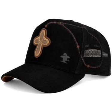 Imagem de Boné Sacudido's - Cruz - Terço - Preto - Sacudidos