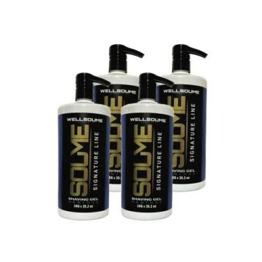 Imagem de Soume Signature Line Shaving Gel 1kg Pack C/4 - Wellsoume Cosméticos 