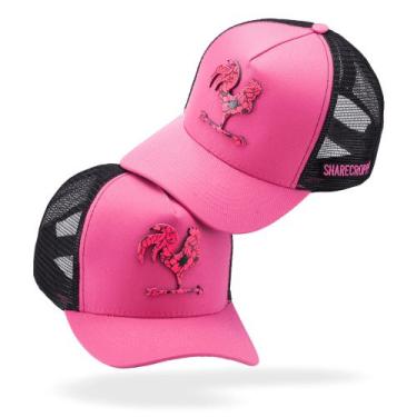 Imagem de Boné Feminino Country Rosa Telinha Trucker Sharecropper Original Lança