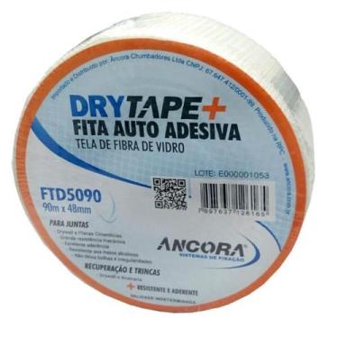 Imagem de Fita tela adesiva branca 50mmx90m para dryhall e placas cimentícias - 