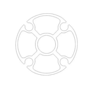 Imagem de Gabarito Molde Circular 28cm Personalizado Mdf Cru De 6mm - AGV Criaçõ