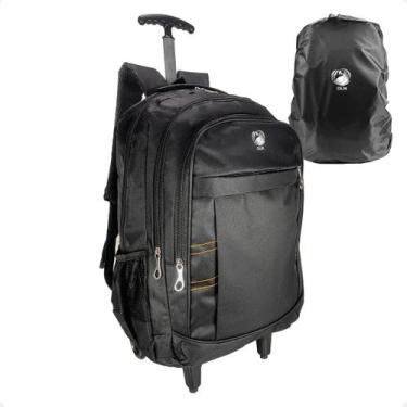 Imagem de Mochila Infantil De Rodinha Dilinx Espaçosa Escolar Dia Dia, Preto