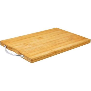 Imagem de Tábua De Corte Cozinha Ecológico De Bambu C/ Alça 32cm - Mimo Style