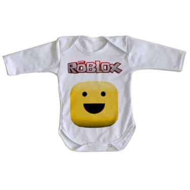 Imagem de body nenê criança roupa bebê manga longa Roblox Carinha - Empório Dutr