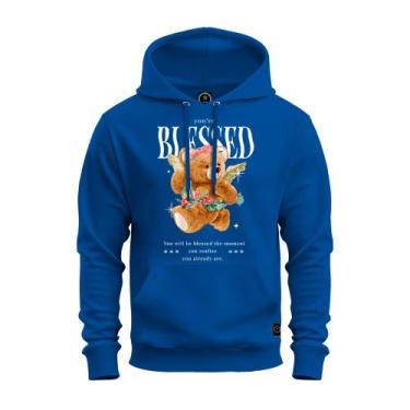Imagem de Moletom Confortável Algodão Premium Estampado Unissex Blessed Urso - S