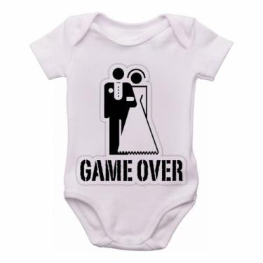 Imagem de body nenê criança roupa bebê Game Over - Empório Dutra, G   ( 4-8 Mese