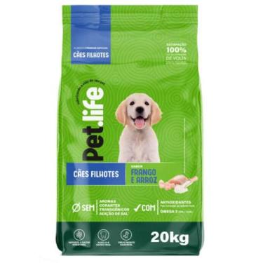 Imagem de Ração Pet life Frango e Arroz para Cães Filhotes- 15kg - Proline