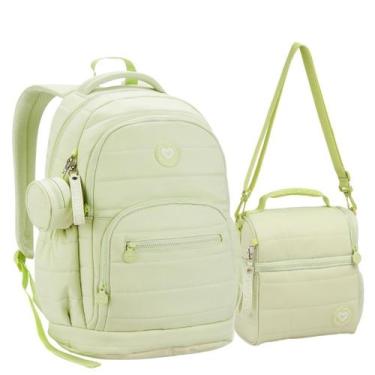 Imagem de Kit Mochila e Lancheira Feminina Suporte Notebook ColorUp - Seanite, V