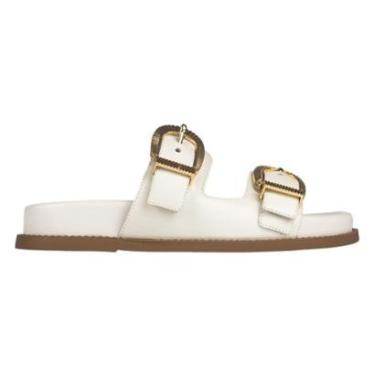 Imagem de Sandália Papete Schutz Flat Form logo Pedraria-Feminino