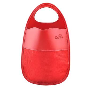 Imagem de CestoCar / Porta Lixo p/ Automóvel em Nylon c/ Couro 7041 Galvani, Ver