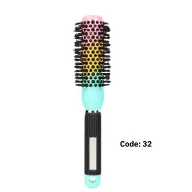 Imagem de Escova Profissional Cabelo Térmica Cerdas ceramica Javali Nylon gradie