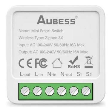 Imagem de Módulo Interruptor Zigbee Mini 1 Canal Alexa Google Home - Aubess, Bra