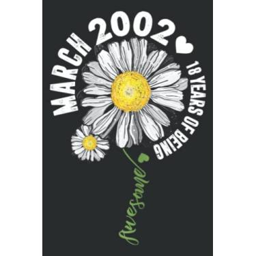 Imagem de March Girl 2002 18 Birthday 18 Years Old Sunshine Meme: DOG JOURNAL - 6" x 9", 100 Pages: Wide Ruled Paper Notebook Journal | Pretty Wide Blank Lined ... for Home School College for Writing Notes.