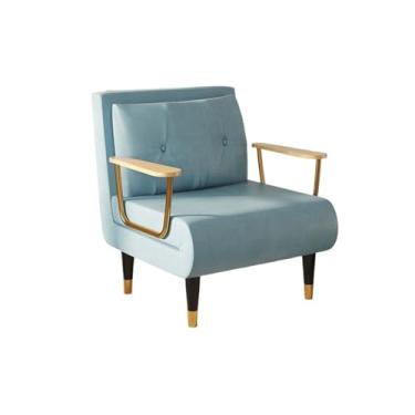 Imagem de Sofá-cama - Sofá-cama conversível, sofá-cama de solteiro, espreguiçadeira conversível, poltrona dobrável com encosto ajustável em 6 posições, adequado para sala de estar/apartamento/escritório,