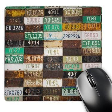 Imagem de 3dRose Tapume de placa de licença, Butte crista, Colorado - Mouse pad, 20 x 20 cm (mp_143263_1)