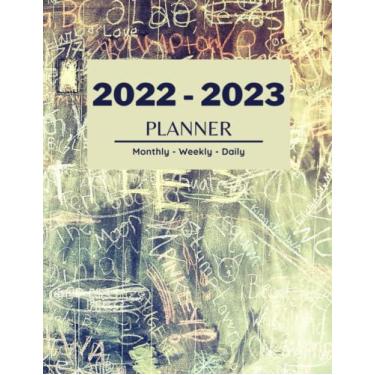 Imagem de 2022-2023 Two Year Monthly Weekly and Daily Planner: 2 Year Monthly Calendar Planner for Work or Personal Use - 24 Months Agenda Schedule Organizer ... Dates | Jan 2022 - Dec 2023 8.5" x 11"