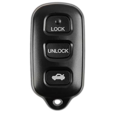 Imagem de KeylessOption Chaveiro para controle remoto 1998 1999 2000 2001 2002 2003 2004 2005 2006 2007 2008 Toyota Camry Solara Sienna Matrix Pontiac Vibe Remote, 3 botões Panic GQ43VT14T, guia de programação