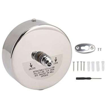 Imagem de Varal Retrátil de Aço Inoxidável 304, Segurança, Retração Automática, Polia Dupla, Linha de Corda para Lavanderia, para Hotel, Pátio, Banheiro, Chuveiro (2.8M)