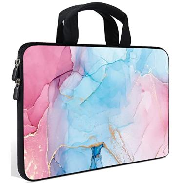 Imagem de AMARY Capas para laptop de 11,6 polegadas 12 polegadas, bolsa de neoprene para notebook, capa para Ultrabook, capa para tablet compatível com Apple MacBook Air, HP, DELL Lenovo Asus para homens e mulheres (mármore)