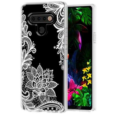 Imagem de Ueokeird Capa de telefone para LG Stylo 6, para LG Stylo6 para meninas e mulheres, capa protetora fina à prova de choque transparente com estampa floral macia flexível TPU para LG Stylo 6 (Mandala)