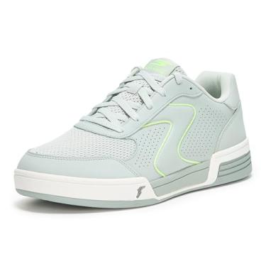 Imagem de Skechers Tênis masculino clássico Viper Court, Cinza/limão, 40