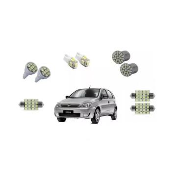 Imagem de Kit Led Corsa Hatch Sedan Teto Placa Ré Pingo Malas Luvas