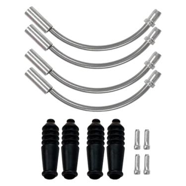 Imagem de oshhni Tubo da guia do cabo de macarrão de freio de bicicleta, tubo de curva, substituição, acessórios de bicicleta resistente botas de borracha, parte de