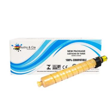 Imagem de Toner Comp. MPC300C Amarelo MPC300 MPC400 MPC401 10K - Cartucho & Cia