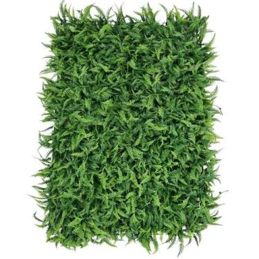 Imagem de Kit 20 Placas De Samambaia Verde Claro 40 x 60cm Muro Inglês Jardim Ve