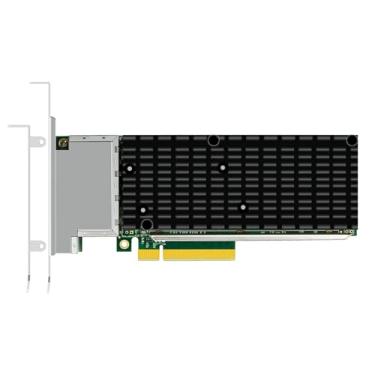 Imagem de GLOTRENDS ST7223 Placa de rede Ethernet RJ45 de 4 portas 10G com controlador Intel X710, interface PCIE 3.0 X8, suporta Windows 11/10/Windows Server/Linux/ESX/VMware ESXi (não suporta Mac OS)