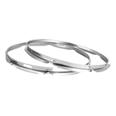Imagem de YIJU Conjunto de argola de bateria 2x, anéis de tambor de substituição, argola de massa, para desempenho, decorativo, 14 Polegadas 8