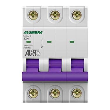 Imagem de Disjuntor Tripolar Curva C, Alumbra, ALBR 3 39445, Branco